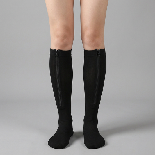 Compressiekousen - Hulp Bij Spataderen & Zwangerschap - Zwart