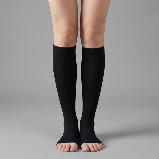 Compressiekousen - Hulp bij gezonde doorbloeding - Zwart