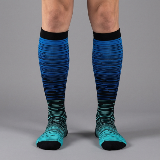 Steunkousen - Verlicht Slechte Doorbloeding - Blauw