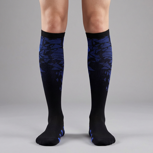 Compressiekousen - Verlichting van RLS & Spataders - Blauw