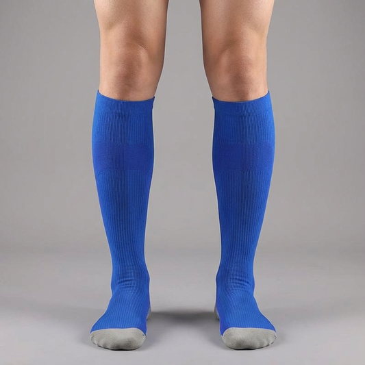 Compressiekousen - Verlicht Hielspoor & Vermoeide Benen - Licht Blauw