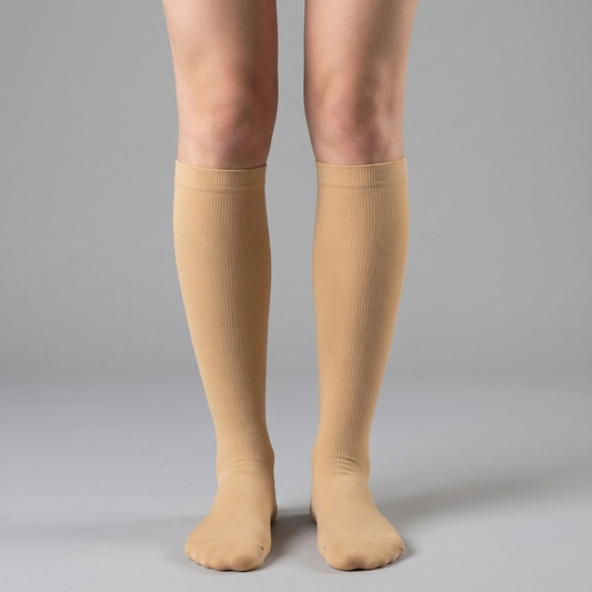 Compressiekousen - Enkel ondersteuning - Beige