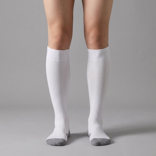 Compressiekousen - Verlicht Blaren, Blessures & Enkelproblemen - Wit