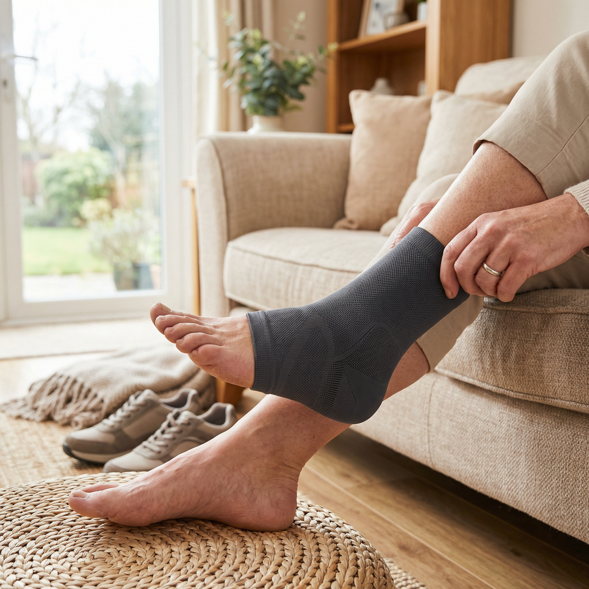 Compressie en Ondersteuning bij Hielspoor