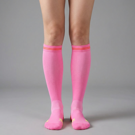 Compressiekousen – Verlicht Hielspoor & Blaren - Roze