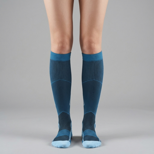 Compressiekousen - Investering Voor Je Opgezwollen Enkels - Blauw