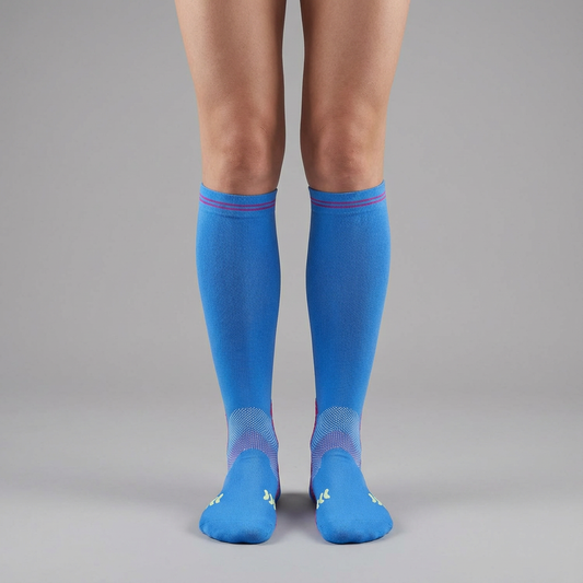 Compressiekousen – Verlicht Hielspoor & Blaren - Donker Blauw