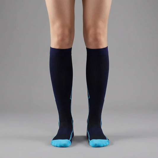 Compressiekousen - Investering Voor Je Opgezwollen Enkels - Licht Blauw