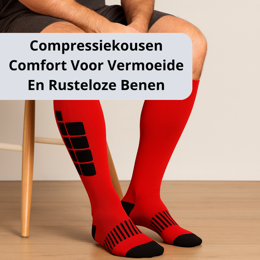 Compressiekousen - Verlicht Rusteloze & Vermoeide Benen - Wit