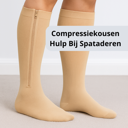 Compressiekousen - Hulp Bij Spataderen & Zwangerschap - Zwart