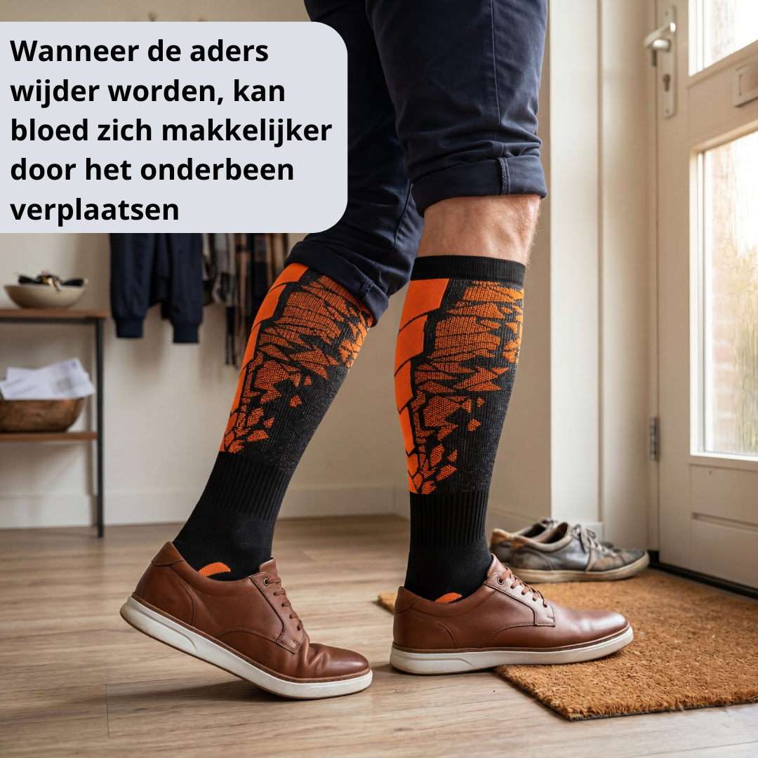 compressiekousen, compressiesokken, compressiekousen tegen spataderen, compressiekousen RLS, rusteloze benen compressiekousen, compressiekousen tegen vermoeide benen, steunkousen, steunkousen tegen spataderen, compressiekousen dames heren, compressiekousen bloedcirculatie, compressiesokken lange reis