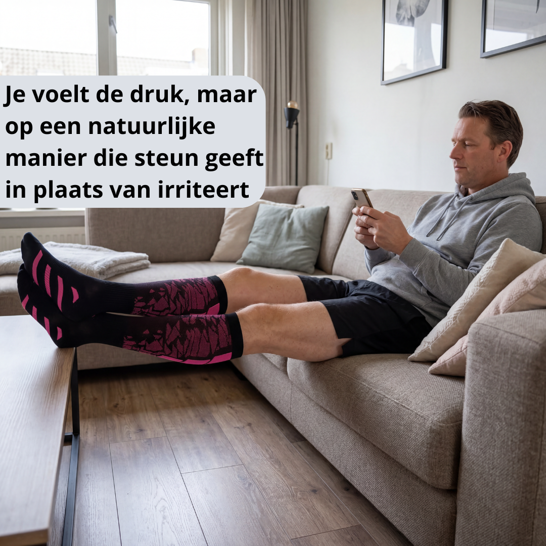 compressiekousen, compressiesokken, compressiekousen tegen spataderen, compressiekousen RLS, rusteloze benen compressiekousen, compressiekousen tegen vermoeide benen, steunkousen, steunkousen tegen spataderen, compressiekousen dames heren, compressiekousen bloedcirculatie, compressiesokken lange reis