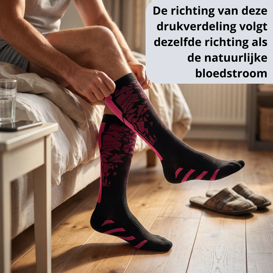 compressiekousen, compressiesokken, compressiekousen tegen spataderen, compressiekousen RLS, rusteloze benen compressiekousen, compressiekousen tegen vermoeide benen, steunkousen, steunkousen tegen spataderen, compressiekousen dames heren, compressiekousen bloedcirculatie, compressiesokken lange reis