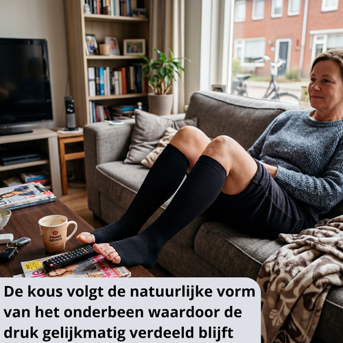 compressiekousen, steunkousen, compressiesokken, medische compressiekousen, open teen compressiekousen, steunkousen dames, compressiekousen tegen vermoeide benen, bloedcirculatie kousen, therapeutische steunkousen, compressiesokken dames