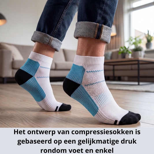 compressiesokken, compressiekousen, compressiesokken voor bloedsomloop, compressiekousen spataderen, compressiesokken rusteloze benen, compressiesokken RLS, compressiesokken tegen zwelling, compressiesokken tegen vermoeide benen, steunkousen, medische compressiekousen