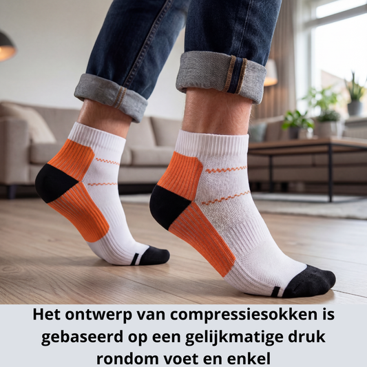 compressiesokken, compressiekousen, compressiesokken voor bloedsomloop, compressiekousen spataderen, compressiesokken rusteloze benen, compressiesokken RLS, compressiesokken tegen zwelling, compressiesokken tegen vermoeide benen, steunkousen, medische compressiekousen