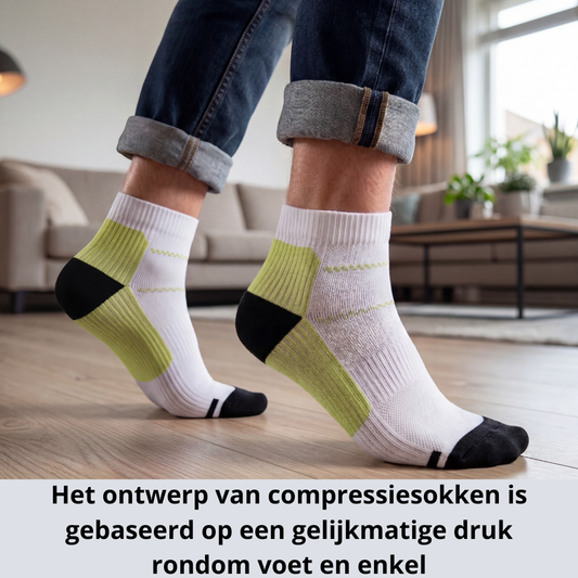 compressiesokken, compressiekousen, compressiesokken voor bloedsomloop, compressiekousen spataderen, compressiesokken rusteloze benen, compressiesokken RLS, compressiesokken tegen zwelling, compressiesokken tegen vermoeide benen, steunkousen, medische compressiekousen