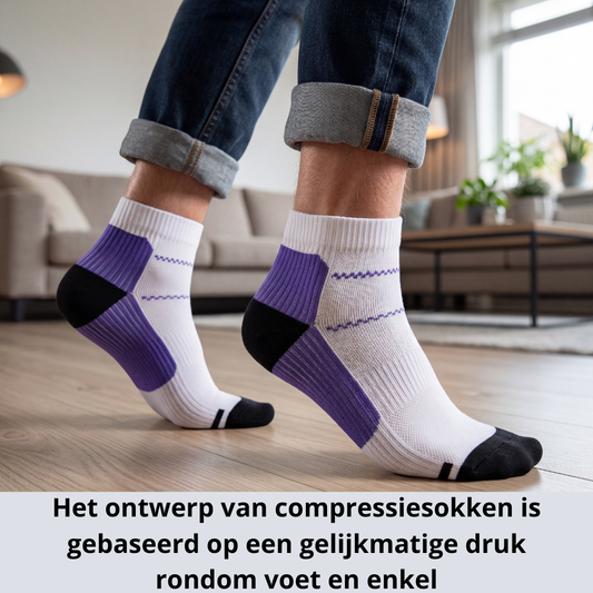 compressiesokken, compressiekousen, compressiesokken voor bloedsomloop, compressiekousen spataderen, compressiesokken rusteloze benen, compressiesokken RLS, compressiesokken tegen zwelling, compressiesokken tegen vermoeide benen, steunkousen, medische compressiekousen