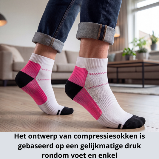 compressiesokken, compressiekousen, compressiesokken voor bloedsomloop, compressiekousen spataderen, compressiesokken rusteloze benen, compressiesokken RLS, compressiesokken tegen zwelling, compressiesokken tegen vermoeide benen, steunkousen, medische compressiekousen