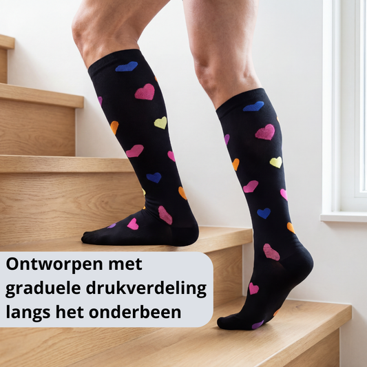 support stockings, compression stockings, poor blood circulation in legs, improved blood flow in legs, compression socks, medical support stockings, men's compression stockings, women's compression stockings, tired legs, swollen legs, compression stockings for daily use, improve blood circulation