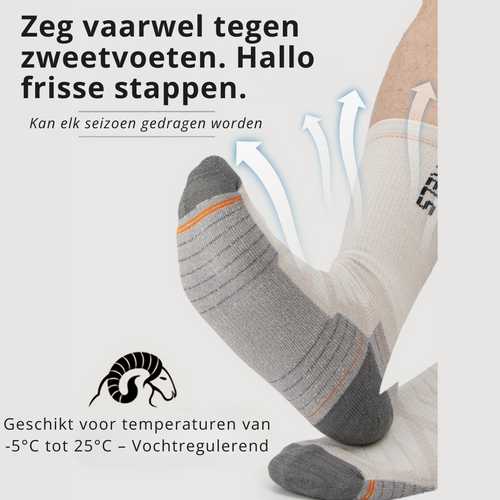 wandelsokken, sportsokken, merino wol sokken, vocht afvoerende sokken, zweetvoeten oplossing, anti blaren sokken, sokken tegen zweetvoeten, comfortabele sokken, ademende sokken, schokdempende sokken, hardloopsokken, outdoor sokken, sokken die niet afzakken, wandelsokken heren, wandelsokken dames, sokken tegen stinkvoeten, sokken voor lange wandelingen, naadloze sokken, sokken met demping, sokken voor gevoelige voeten, sokken voor hiking, sokken tegen blaren, goede sportsokken, sokken met voetboog ondersteun