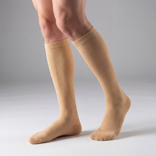 steunkousen, compressiekousen, slechte doorbloeding benen, betere bloedsomloop benen, compressiesokken, medische steunkousen, compressiekousen heren, compressiekousen dames, vermoeide benen, gezwollen benen, compressiekousen dagelijks gebruik, bloedcirculatie verbeteren